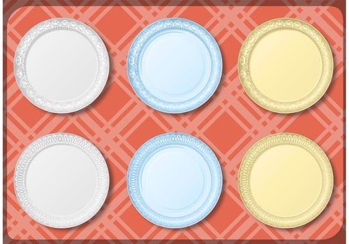 Paper Plate Vector