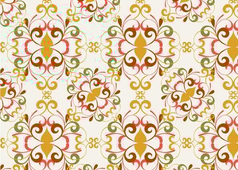 Vintage Floral Vector Background
