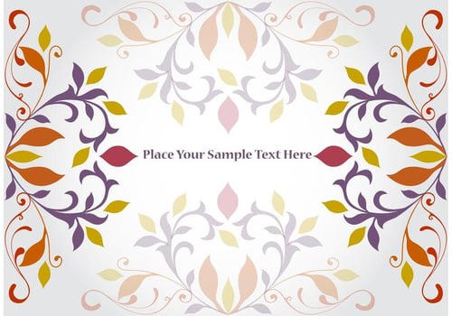 Floral Corner Vector Background