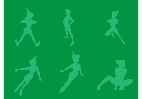 Free Vector Peter Pan Silhouettes 