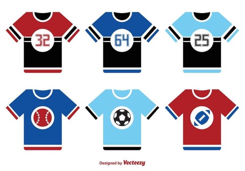 Sports Jersey Vector Set