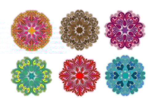 Floral Ornamental Vector Shapes