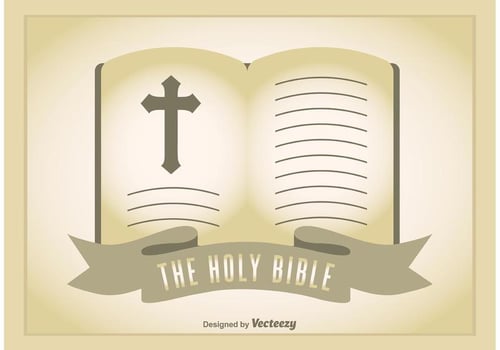 Open Bible Illustration vector