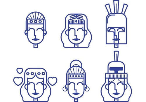 Athena Greek Goddess Vectors 