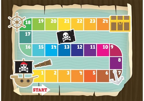 Vector Pirate Game Board