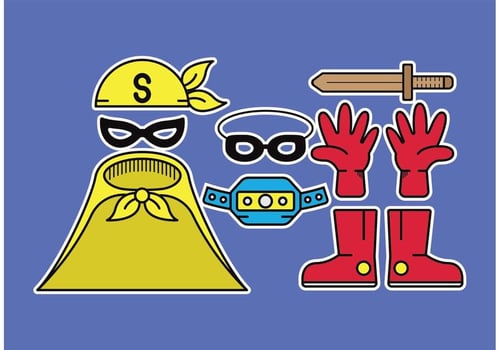 Superhero Kid Vector Outfit 