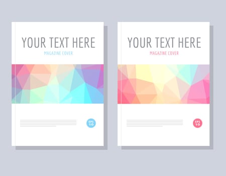 Abstract Magazine Cover Vector