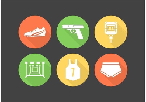 Free Track And Field Vector Icons