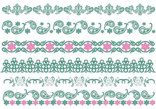Paisley Border Vintage Vectors 