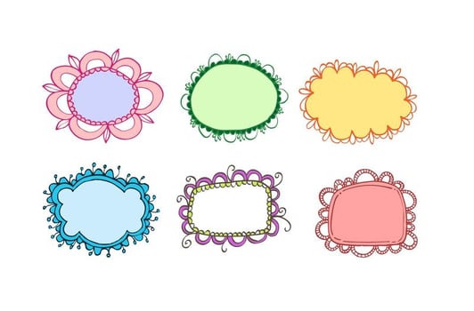Hand Drawn Vintage Frames vector
