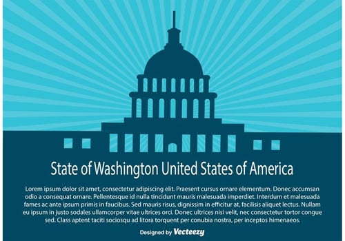 Wasington State Illustration vector