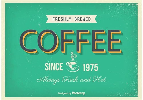 Vintage Coffee Poster vector