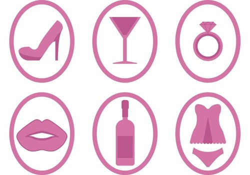 Bachelorette Party Icon Vectors
