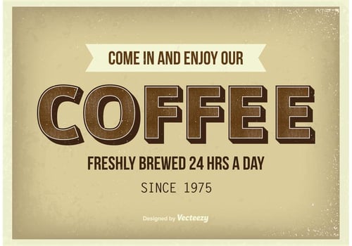 Vintage Coffee Poster vector