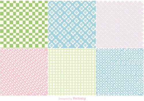 Pastel Geometric Backgrounds vector