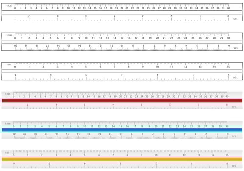 Architecture And Drafting Ruler Vectors