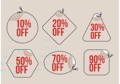 Scissors Coupon Vectors