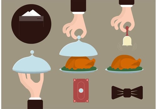 Butler Service Free Vectors
