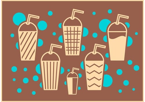Iced Coffee Vectors 