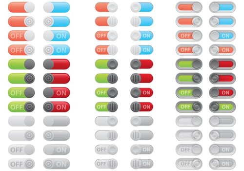 On Off Button Vectors