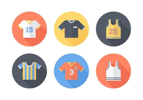 Free Sports Jersey Vector Icons