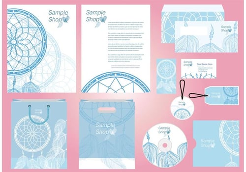 Dreamcatcher Profile Template Vector