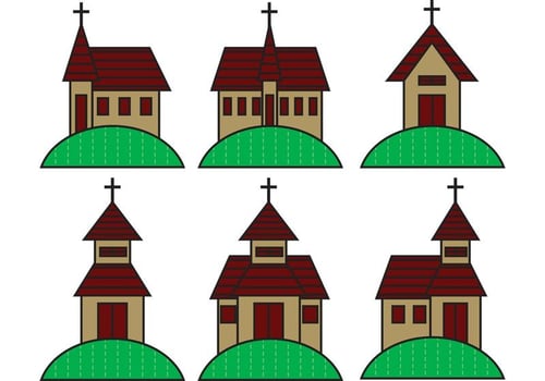 Country Church Vectors