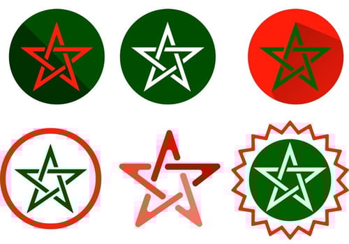 Morocco Star Vectors 