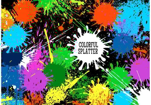 Free Vector Colorful Splatter Background