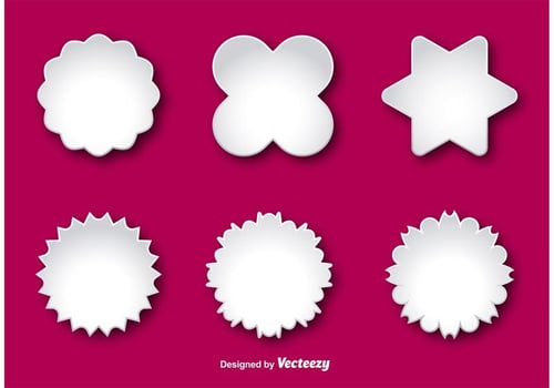 Blank Labels Vector Template