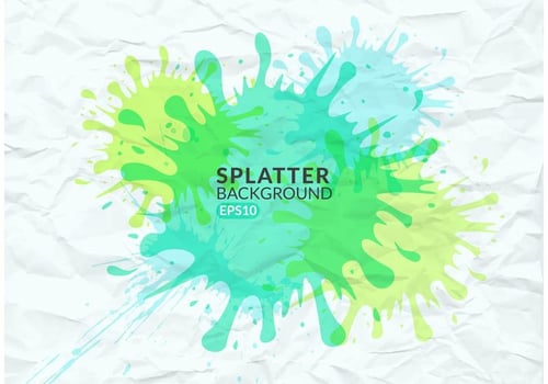 Free Vector Colorful Splatter On Wrinkled Paper