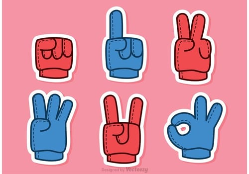 Finger Foam Vectors