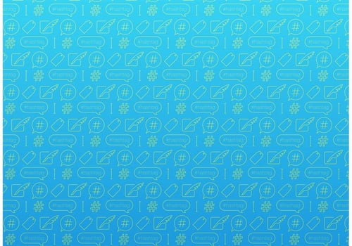Hashtag Pattern Free Vector