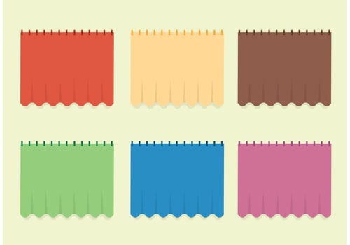 Free Vector Curtain Set