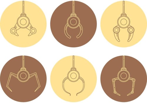 Linear Claw Machine Vectors 