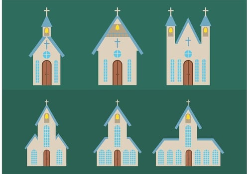 Simple Country Church Vectors