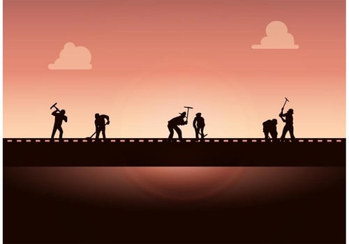 Working on the Railroad Free Vector Background