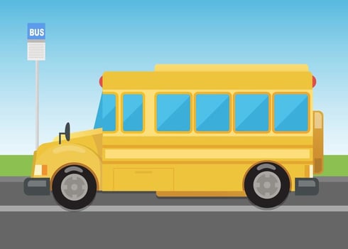 Vector School Bus
