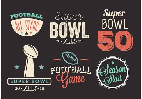 Super Bowl Vector Set
