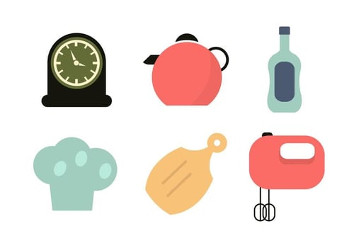 Vintage Kitchen Utensils Vectors 