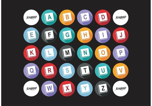 Scrabble Alphabet Vector Free