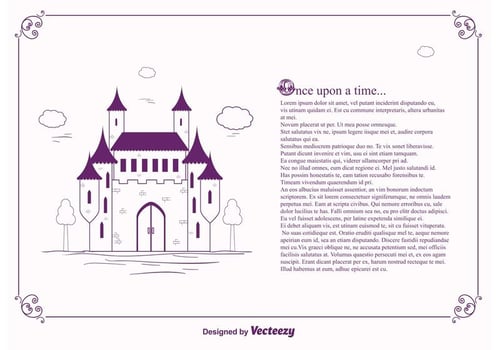 Once Upon A Time Vector Background