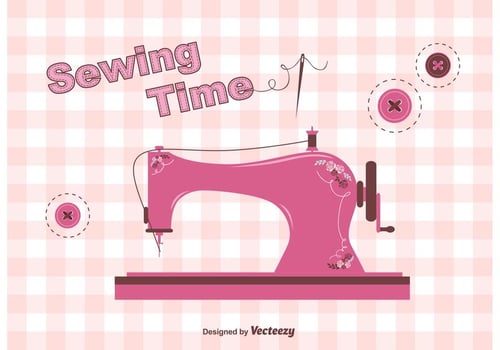 Free Vintage Sewing Machine Vector