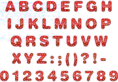 Strawberry Jam Font Vector 