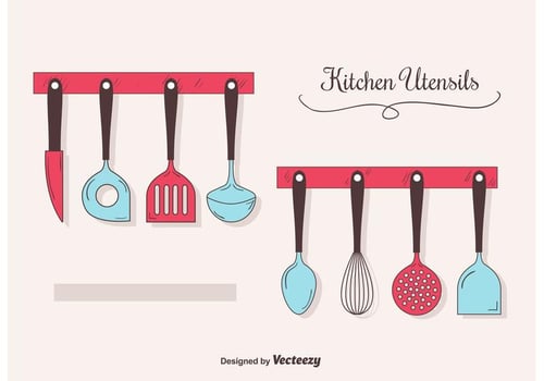 Hanging Utensils Vector Pack