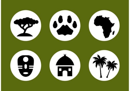 African Vector Icon Set
