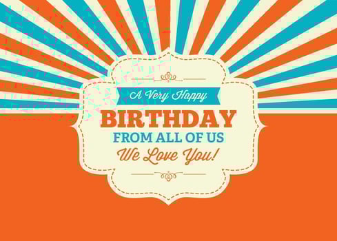 Colorful Birthday Illustration vector