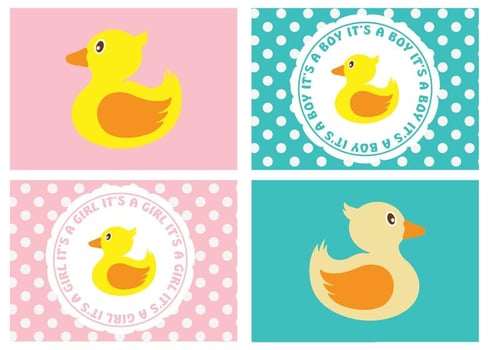 Cute Baby Labels vector