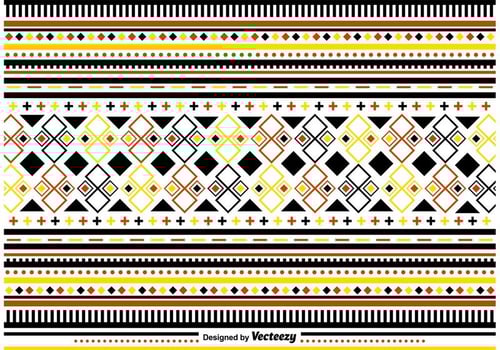 Stylish Folk Pattern Ornaments vector