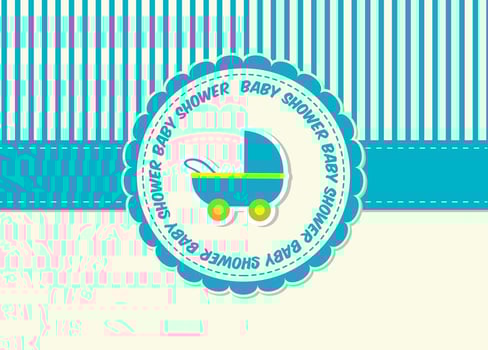 Baby Shower Card vector
